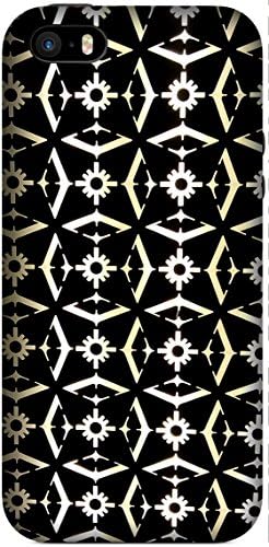Black Pattern by Isha Arora Printed Back Cover Case For Iphone SE