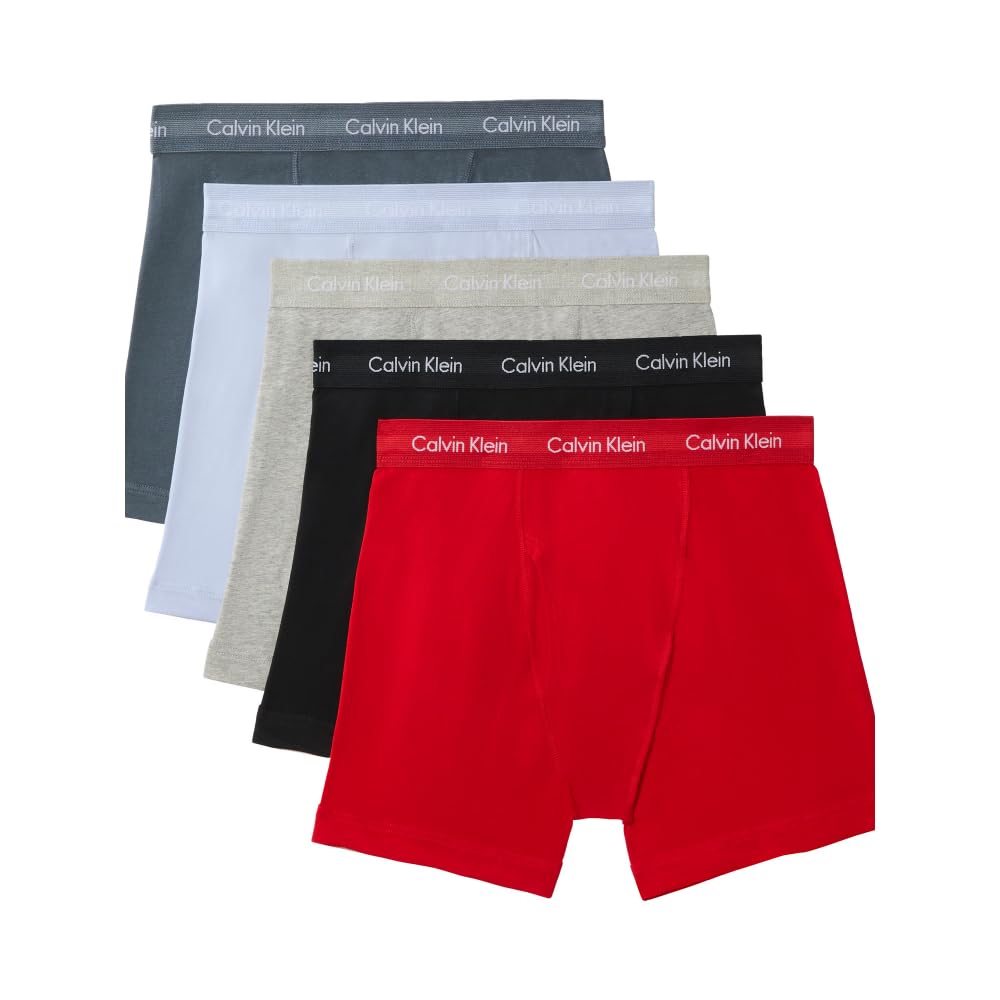 Calvin Klein Men's Cotton Stretch 5-Pack Boxer Brief Image