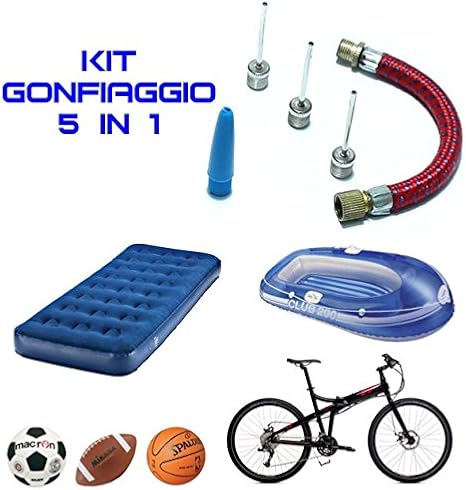 Pompa di gonfiaggio elettrica 220/12v, gonfia/sgonfia - Eurogross