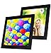 SpoiledHippo 10x10 Picture Frame Black (2 Pack) - Square Wood Photo Frames with Glass Cover - Made to Display 10 by 10 Inch Photos w/o Mat or 7.5x7.5 and 4x4 with Mats - Hanging or Standing