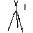 Koolehaoda Shooting Tripod Shooting Rests,Shooting Sticks for Hunting with 360° U Yoke Rest, Height Adjustable 7"- 69" Alumin