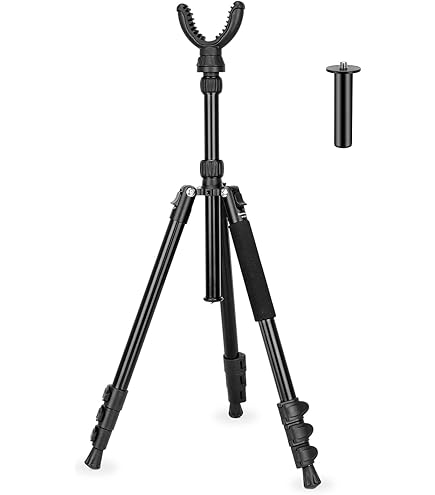 Trépied De Tir Et Jumelles 70 Cm Avec Adaptateur – Compact Et Léger – Pour Chasse, Observation