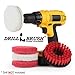 Revolving Electric Cleaning Brushes Carpet Spot Cleaning and Upholstery Cleaning Kit by Drillbrush