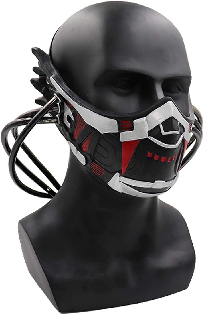 Amazon Com Code Vein Cosplay Mask Mia Karnstein Blood Veil Cosplay Half Face Halloween Prop Latex Clothing