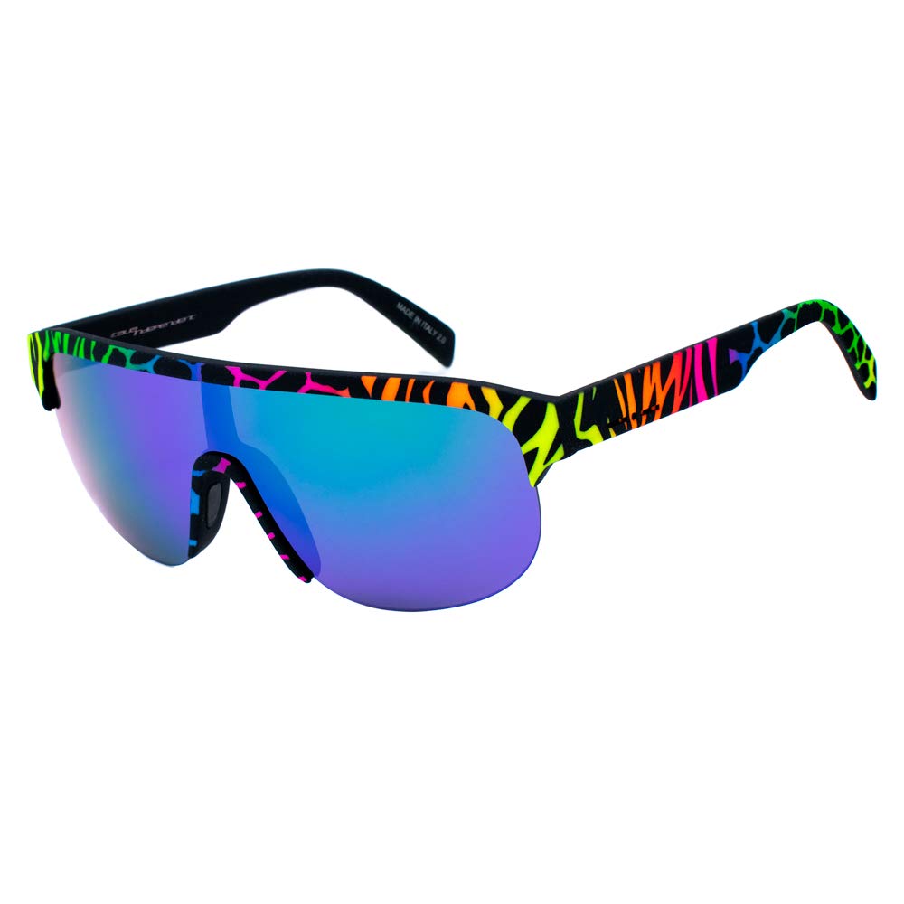 Italia Independent Unisex Adults’ 0911-ZEF-149 Sunglasses, Multicolour (Amarillo/Verde), 135