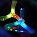 Aswcowy 3 pcs LED Boomerang Australian Style Maneuver Dart Outdoor Sports Equipment The Best Flying Toy for Children Frisbees Saucer Plastic Clover Spin LED Light Outdoor Toy