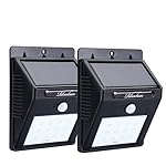 Rihachan RanDigits Water-Proof Wireless Solar Motion Sensor Light 12 LEDs Wall Light, 2 Piece