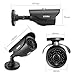 ZOSI 4 Pack 1080P 1920TVL Home Security Cameras Outdoor Indoor, Night Vision, IP66 Weatherproof 2MP Surveillance Camera, Work For 720P/1080P/5MP/4K HD-TVI,AHD,CVI analog CCTV DVR System (Black)
