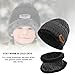 VBIGER Kids Winter Hat and Scarf Set Warm Knit Beanie Cap and Circle Scarf with Fleece Lining for Children Boys Girls, 2-Pieces