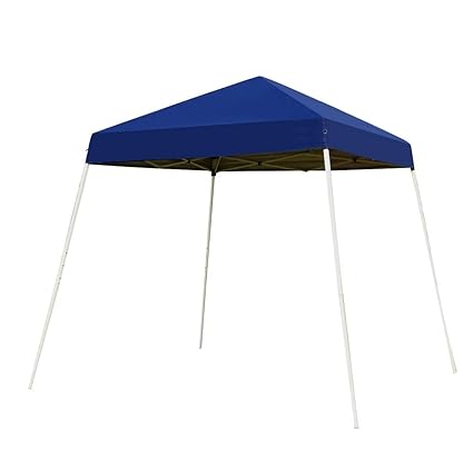 VIVOHOME Slant Leg Outdoor Easy Pop Up Canopy Party Tent Blue 8 x 8 ft Patio, Lawn & Garden