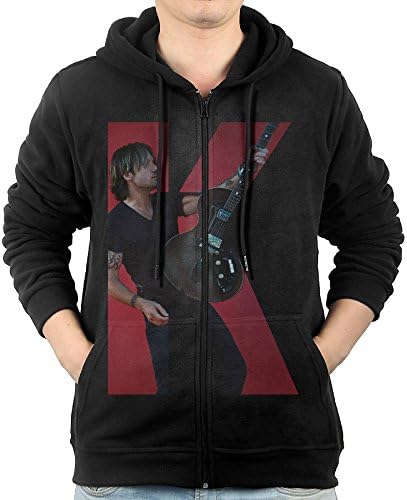 Mens Keith Urban Men's Slim Fit Zip-up Hoodies Fleece Sweatshirts JacketXX-Large