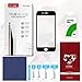 iCarez [Black Full Cover Glass] Screen Protector for iPhone 7 4.7“ Highest Quality Easy Install [1 Pack 0.33MM 9H 2.5D] with Lifetime Replacement Warranty - Retail Packaging
