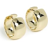 SHASHI Women's Petite Frame Huggies, Gold, One Size