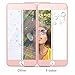 F-color Compatible Full Screen Cover Tempered Glass Screen Protector Replacement for iPhone 8 Plus, iPhone 7 Plus Screen Protector, Rose Gold, 5.5 Inch