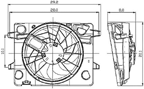 Amazon.com: Value Cooling Fan Assembly Sedan Lincoln Town Car Mercury