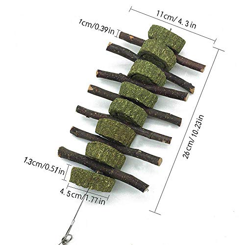 PeSandy Bunny Chew Toys for Teeth, Natural Pet Chew Toy Hand Made