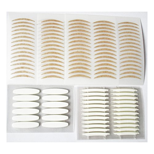 Invisible Transparent Self-adhesive Double Sided Eyelid Tape, 60 Pairs Slim + 60 Pairs Wide + 72 Pairs Slim Fiber Eyelid tape Sticker Fork (10A) - Thumbnail 5
