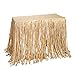 100% Natural Tropical Islander Raffia Grass Table Skirt Party Decor