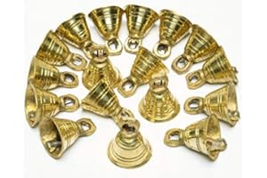 AzKrafts Lot 25 Brass Bells 1.13" H Vintage Style India Craft Decorative Camel Sheep Horse