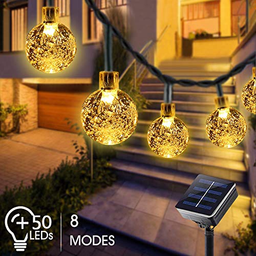 Guirnaldas Luces Exterior Solar, Bosunnny Cadena de Bola