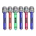 TINKSKY 6pcs Inflatable Plastic Microphone 33CM Party Favor Kids Toy (Random Color)