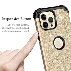 LONTECT for iPhone 14 Pro Max Case Glitter Sparkly