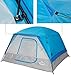 10' x 9' Toogh 6 Person Camping Big Horn Tent Waterproof Backpacking Double Layer Tents for Outdoor Sports -Center Height 74in [Blue] Provide Top Rainfly, Advanced Venting Design