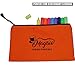 [6 Pack] Canvas Tool Bag - Heavy Duty Reinforced 16 oz. Canvas Tool Pouch 12.5” x 7” Zipper Tool Pouch [Color Coded] Durable Storage, Organiser Bag, Tote Bags // Small Canvas Bag, Small Tools
