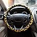 Carmen Sunflower Steering Wheel Cover Microfiber Leather Universal 15 Inch Floral Design Car Accessories Women Girls Best Gift