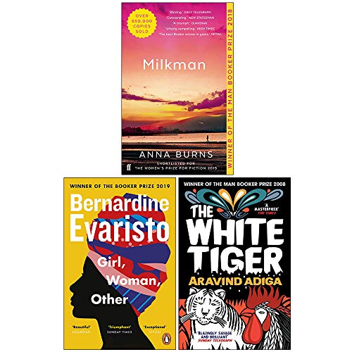 Milkman, Girl Woman Other, The White Tiger 3 Books Collection Set