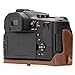 Megagear Leica V-Lux (Typ 114) Ever Ready Genuine Leather Camera Case And Strap, With Battery Access - Dark Brown - MG550