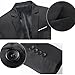 Mens Slim Fit Casual One Button Blazer Jacket Black 6XL