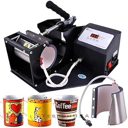 Yescom 4 Programs Digital Cup Heat Transfer Press Sublimation Machine Coffee Latte Mug