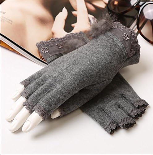 SALY Lady Gloves Ladies Driving Cute , gray