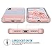 ULAK Dual Layer Case for iPhone X, iPhone Xs Case, Slim Fit Hybrid Hard PC Shell Flexible Shock Absorbing TPU Skin Protective Grip Cover for Apple iPhone X/Xs 5.8 Inch, Rose Gold Minimal