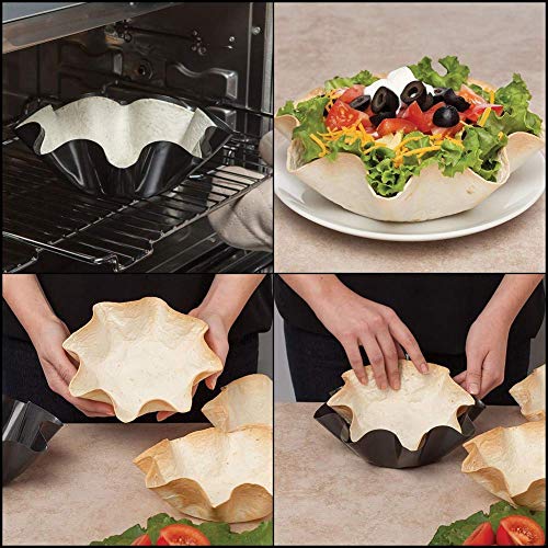 2 Non+Stick+Fluted+Tortilla+Resistant+Brioche
