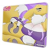 Grumpy Renamon Non-Slip Mousepad Gaming Computer