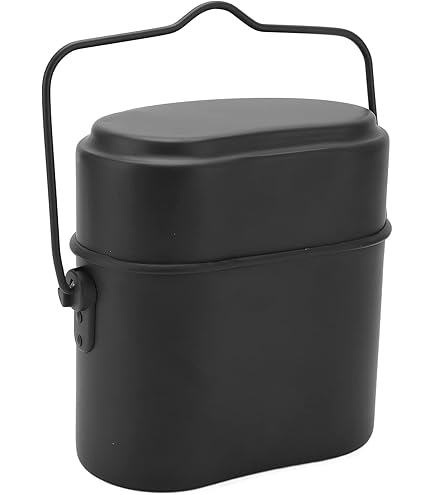 MIL-TEC German Style Gray Aluminum Mess Kit | Three-Part Portable