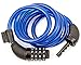 SafeBest Bike Lock, Combination Cable Bicycle Lock, Resettable. Black, Blue, Pink, and White Colors Available. Most Popular 6-Foot Length Safest Lightweight Lock. Best Value Bike Lock Cable.