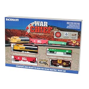 Bachmann Trains Santa Fe Chief Ready to Run HO Scale Electric Train Set