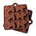 Joyi 2PCS 6-cavity Cute Dog Candy Molds Chocolate Molds, Ice Cube Molds, Silicone Baking Molds, PREMIUM Silicone Molds