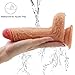 Realistic Dildo with 10 Strong Vibration 360°Swirling Motion for Women, PALOQUETH Dual Density Vibrating Toy Vibrator with Wireless Remote Strong Suction Cup for Beginners Experienced Anal Play