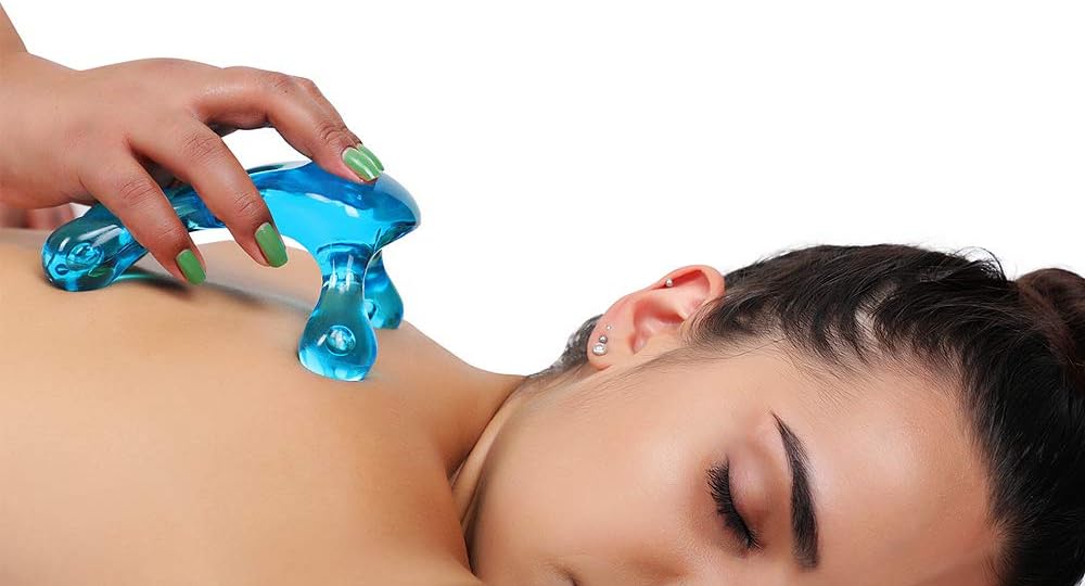 HealthAndYoga Palm Urchin Massage Tool - Easy Palm Fit - 4-Legged Massage Knobs for Gentle Massage: Health & Personal Care
