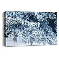 Canvas Wall Art Snowy Day Canvas Prints Home Artwork Decoration for Living Room,Bedroom - 12x18 inches