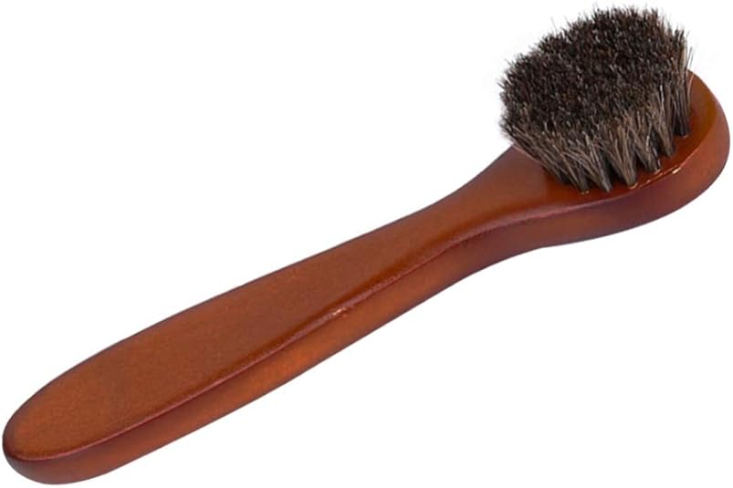Happyyami Shoe Polishing Brush Portable Shoe Boot Round
