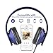AILIHEN I60 On Ear Headphones with Microphone for Laptop Tablet Android iOS Smartphones (Blue)