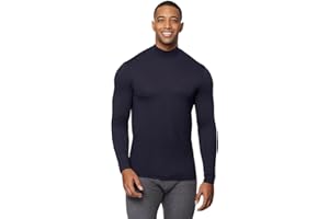 32 Degrees Heat Mens Performance Thermal Lightweight Baselayer Mock Top Long Sleeve Top
