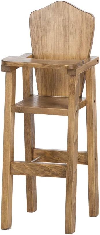 wooden doll high chair