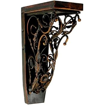 Jka Home Baroque Rosette Oiled Bronze Decorative Metal Corbel
