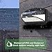 100 LED Solar Lights Outdoor, Waterproof Motion Sensor Solar Wall Lights, Super Bright Wireless Solar Powered Security Light with Wide Angle Illumination for Wall, Driveway, Patio, Garden, 2Pack